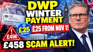 DWP Cold Weather Payment 2026 – £25 Winter Support Returns on November 1 as UK Households Face £458 Scam Warning