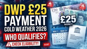 DWP Cold Weather Payment 2026 – Who Qualifies for £25, When Payments Start and How to Check Eligibility