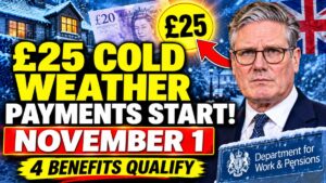 DWP Confirms £25 Cold Weather Payments From November 1 – Four Benefits That Could Qualify This Winter