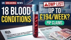 DWP Lists 18 Blood Conditions Linked to PIP Claims – Who Could Receive Up to £187 a Week?