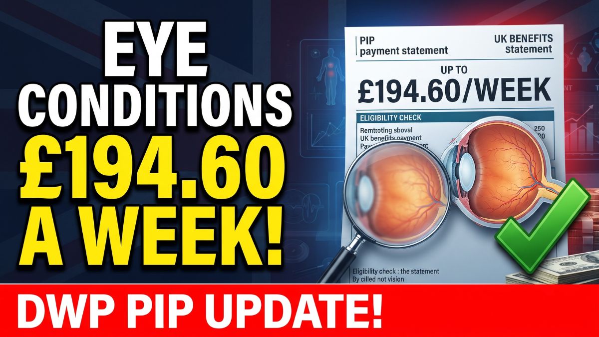 DWP Lists Eye Conditions That Could Qualify for PIP Worth Up to £194.60 a Week