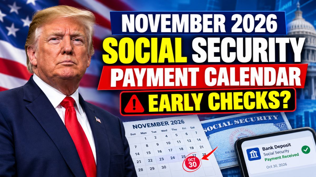 November 2026 Social Security Payment Calendar – Why Some Checks Arrive in October and Others Come Early