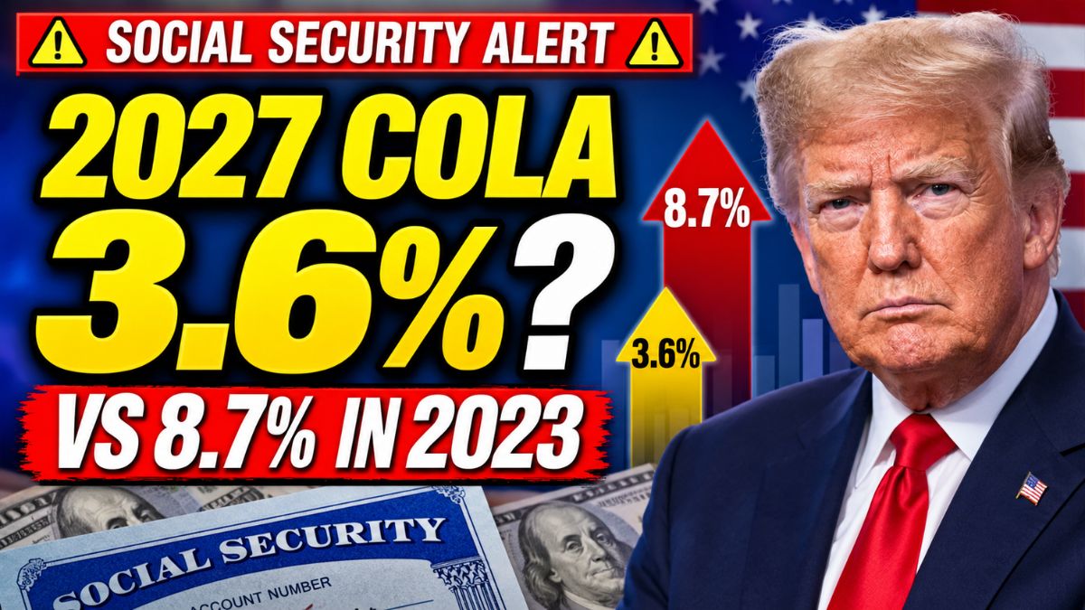 Social Security COLA 2027 Could Reach 3.6% – How the Next Raise Compares With 2023’s 8.7% Increase