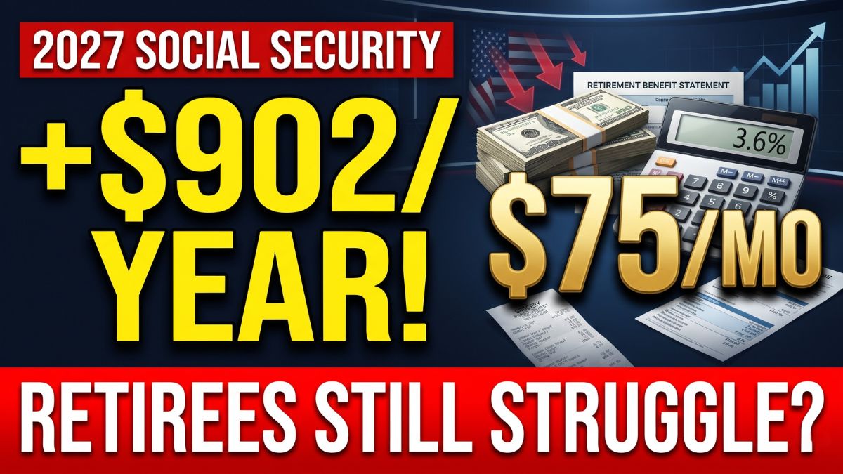 Social Security’s 2027 COLA Adds About $902 a Year – Why Retirees May Still Feel the Squeeze