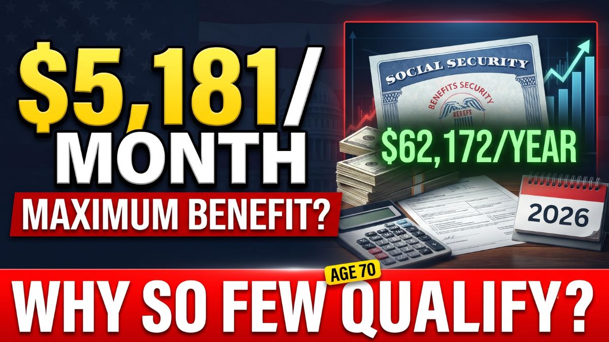 Social Security’s $5,181 Monthly Benefit in 2026 – Why So Few Retirees Qualify for the Maximum Check