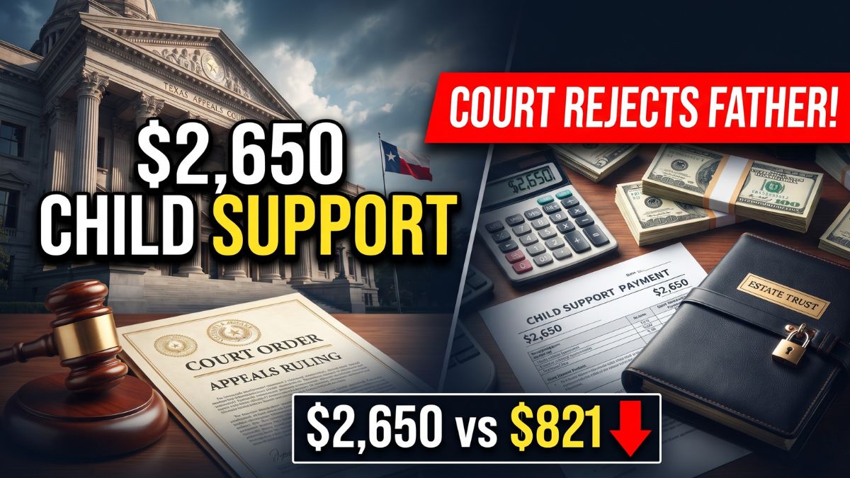 Texas Court Rejects Father’s Bid to Control Daughter’s Estate Amid $2,650 Child Support Dispute