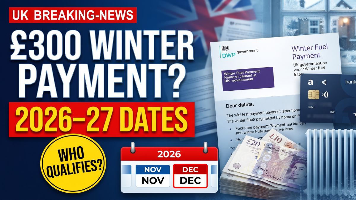 Winter Fuel Payment 2026 – When Your £100 to £300 Payment Could Arrive and Who Qualifies
