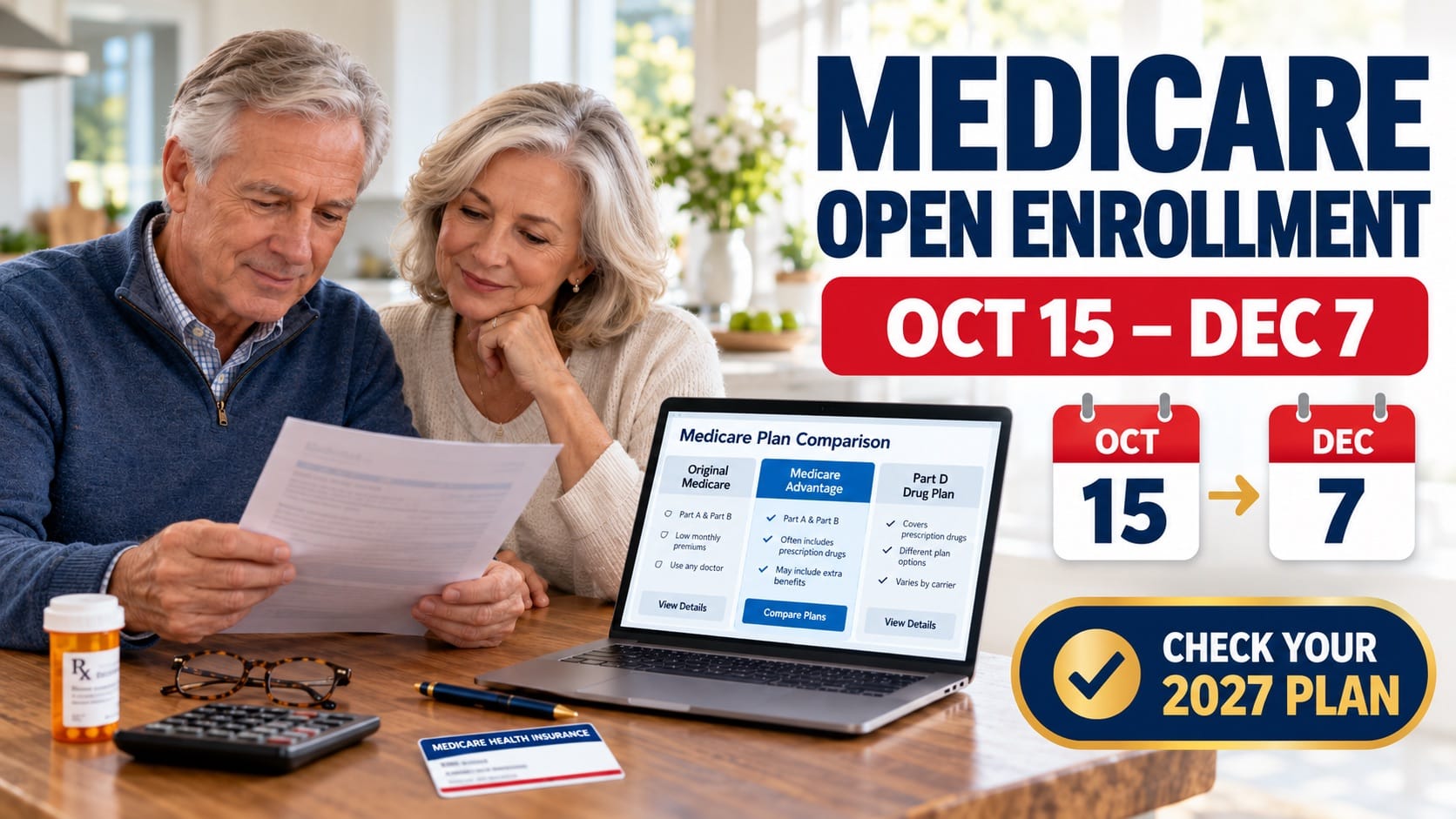 Medicare Open Enrollment Starts October 15: What to Check for 2027 Coverage